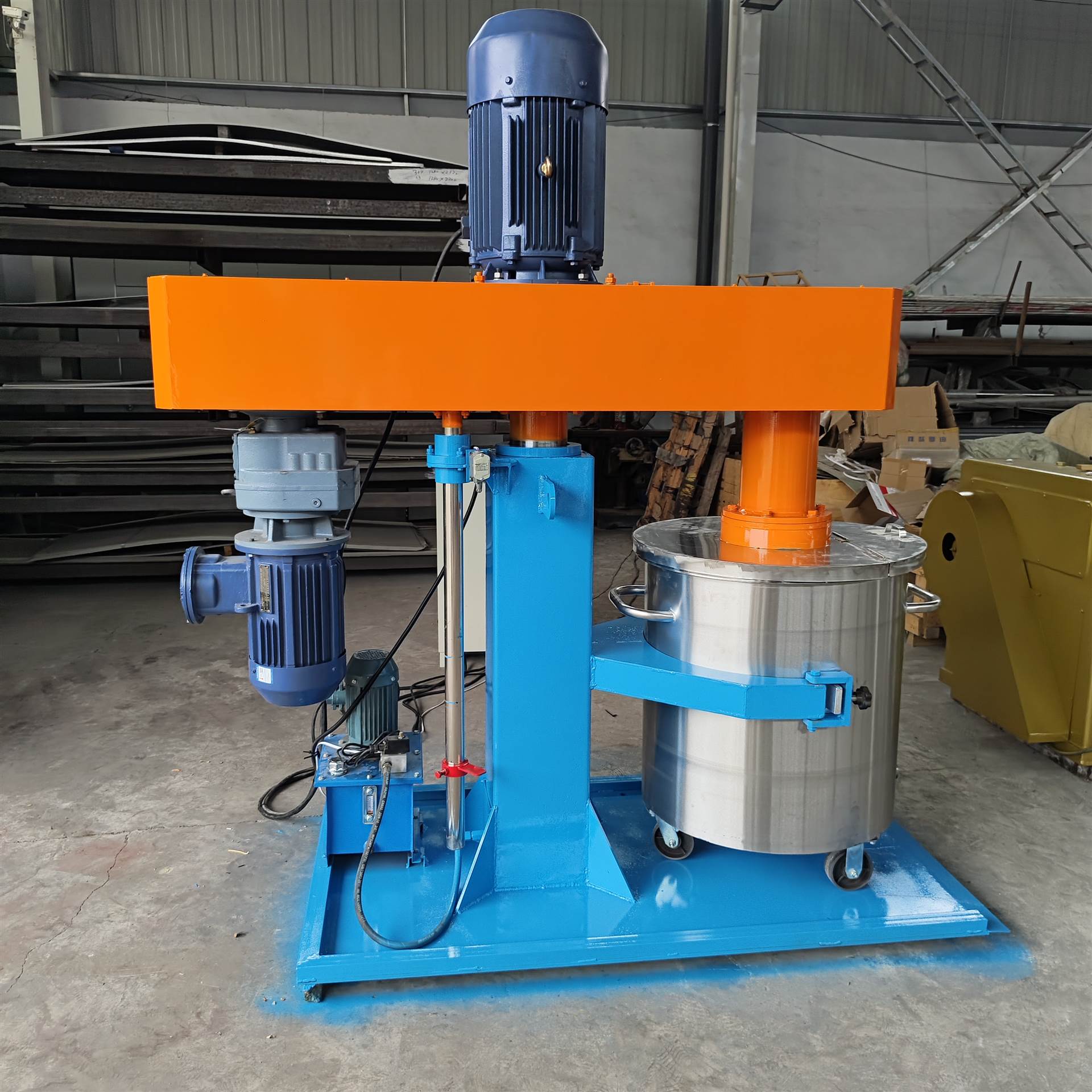 双轴铜芯分散机200L真空高低速分散机 胶水油漆油墨高低速搅拌机