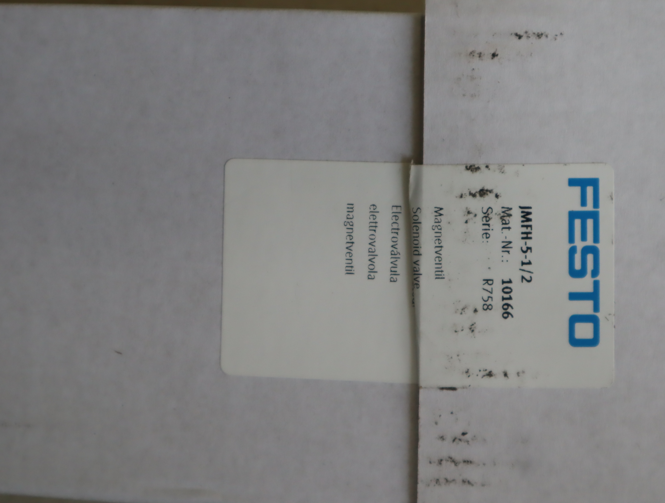 JMFH-5-1/2 10166 R758 德国费斯托FESTO气动阀气动元件