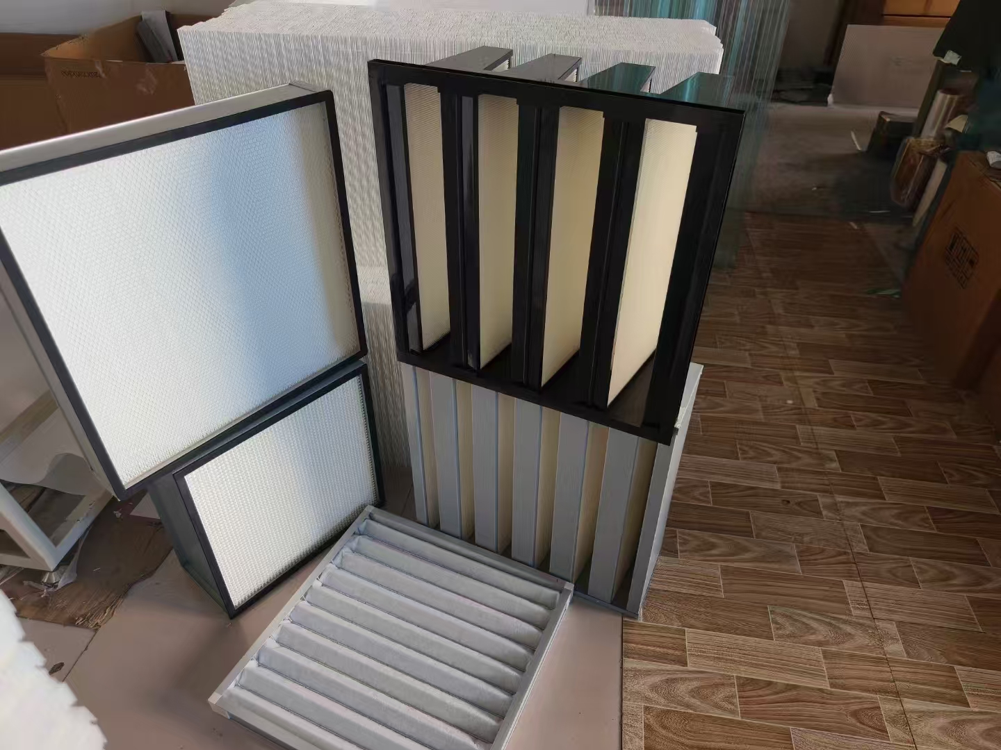 高效过滤板框初效空气滤芯  容尘量大  阻力低  过滤面积大 瑞时