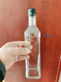 8两香油瓶礼品盒用方形香油瓶子150毫升250毫升400毫升麻油玻璃瓶