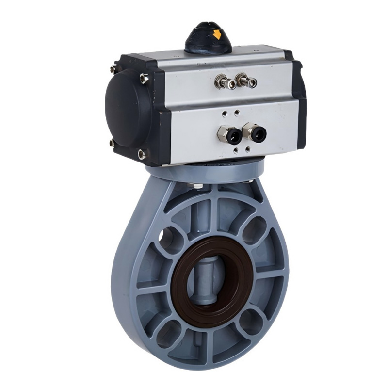 进口耐酸碱气动PVC蝶阀 美国RETZ瑞茨