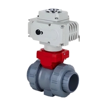 进口防爆电动PVC球阀 防腐电控塑胶球阀