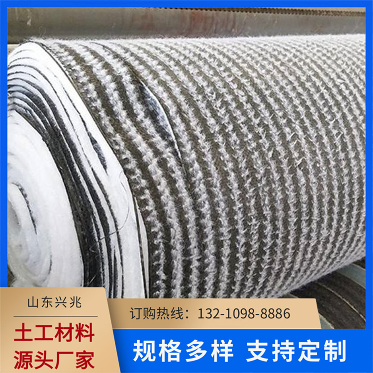 兴兆土工 膨润土防水毯 源头厂家更优惠 四千克人工湖泊水景防渗漏 