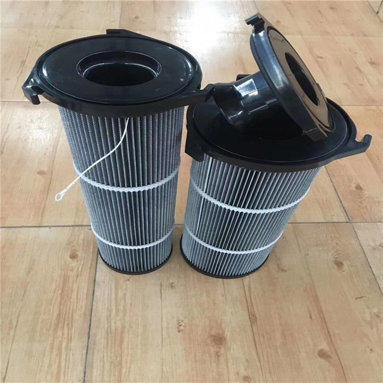 三耳旋装滤筒除尘滤芯 内外螺纹螺旋 防静电除尘滤芯