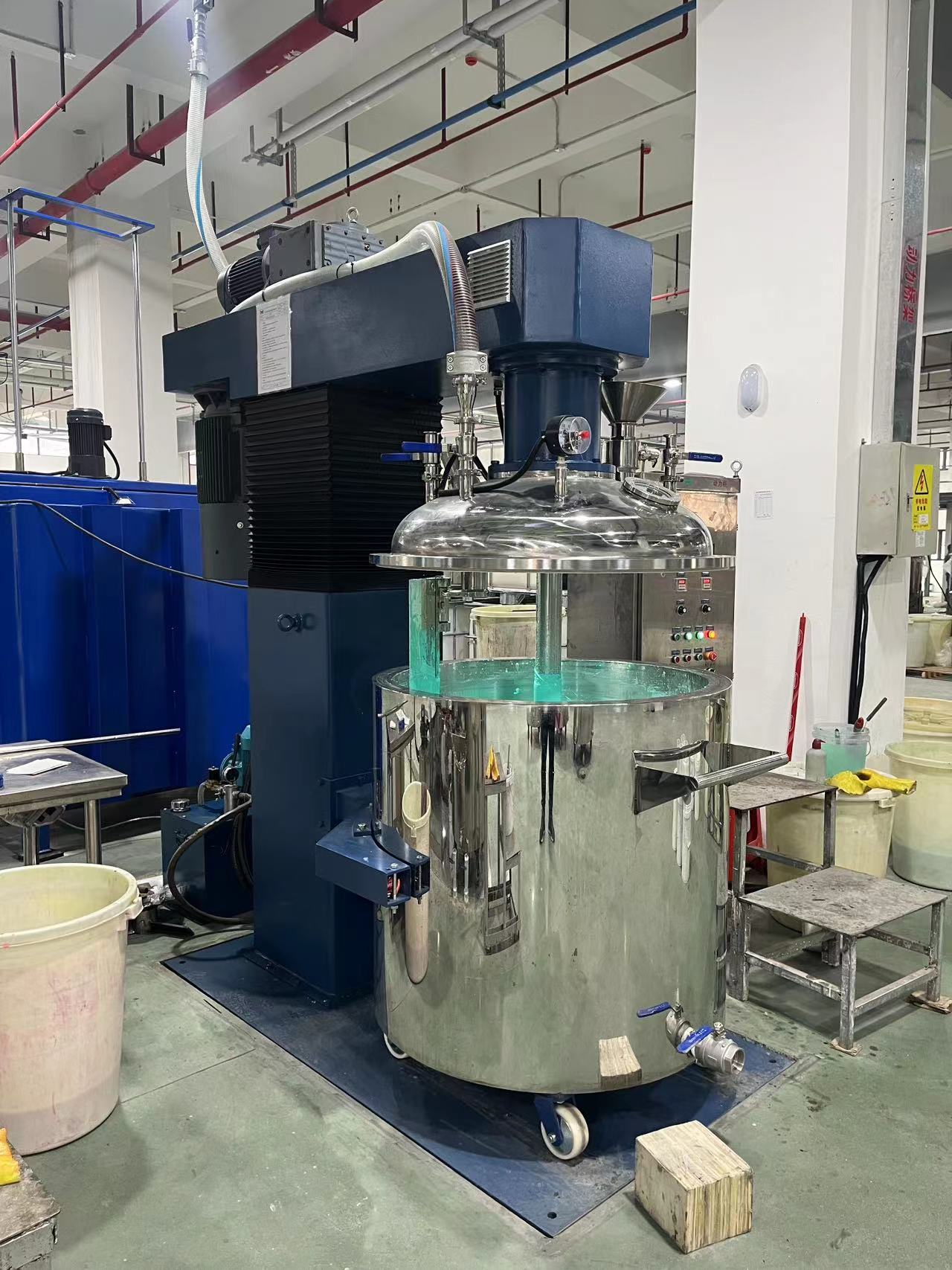 苏佳意不锈钢真空脱泡分散机 美缝剂搅拌机 树脂真空分散机