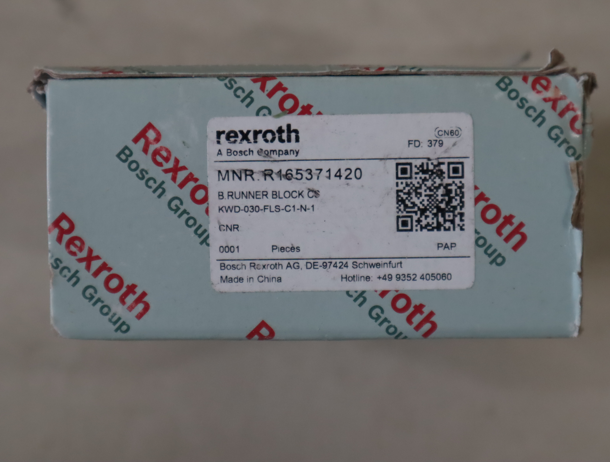 R165371420 KWD-030-FLS-C1-N-1 德国力士乐REXROTH滑块