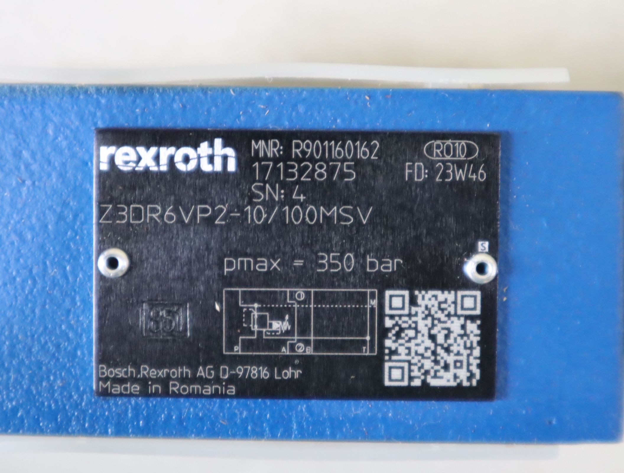 Z2DR6VP2-10/100MSV Z2DR6VP2-1X/100MSV R901160162 力士乐