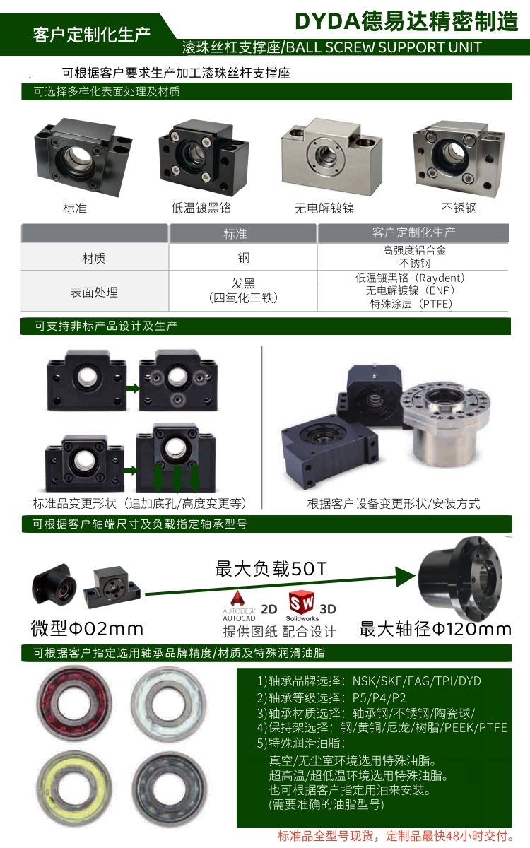 仕瑞达工业零部件商城-FA工厂自动化一站式采购平台订制丝杠支撑座