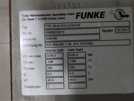 TPL 00-K-010-22/IG/VE R900028818 德国风凯FUNKE散热器
