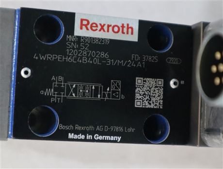 4WRPEH6C4B40L-3X/M/24A1 R901382319 德国力士乐REXROTH比例阀