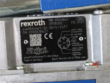 4WREE6W1-32-30/V/24F1 R901496441 德国力士乐REXROTH比例阀