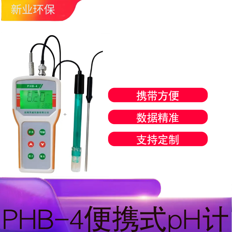 PHB-4便携式pH计生活饮用水、泳池水由微处理器控制的智能化