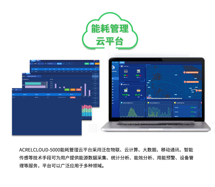 企业能耗管理云平台 分项统计 数据可视化 故障报警 节能降耗