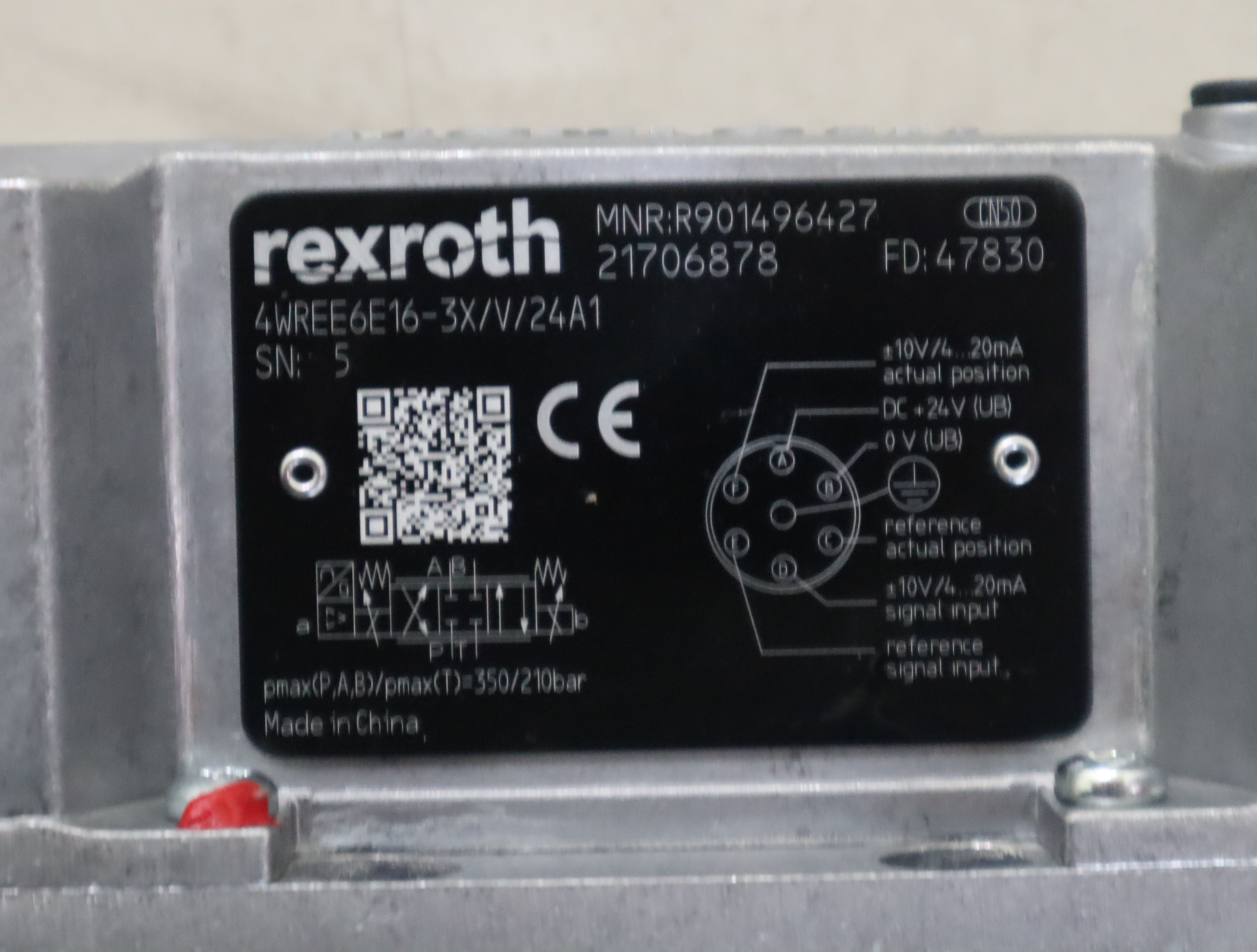 4WREE6E16-3X/V/24A1 R901496427 德国力士乐REXROTH比例阀