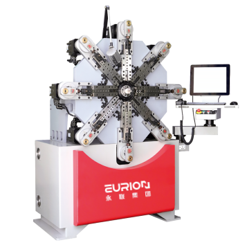 US-1040无凸轮弹簧机，采用伺服电机和数控系统