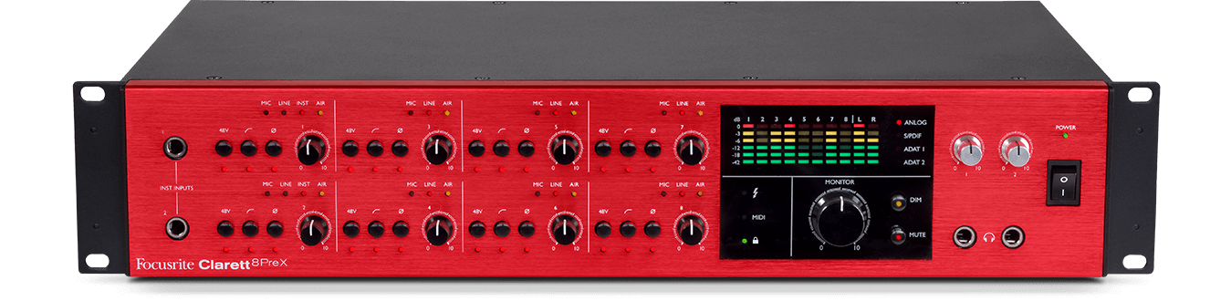 Focusrite clarett-8 pre x 音频接口