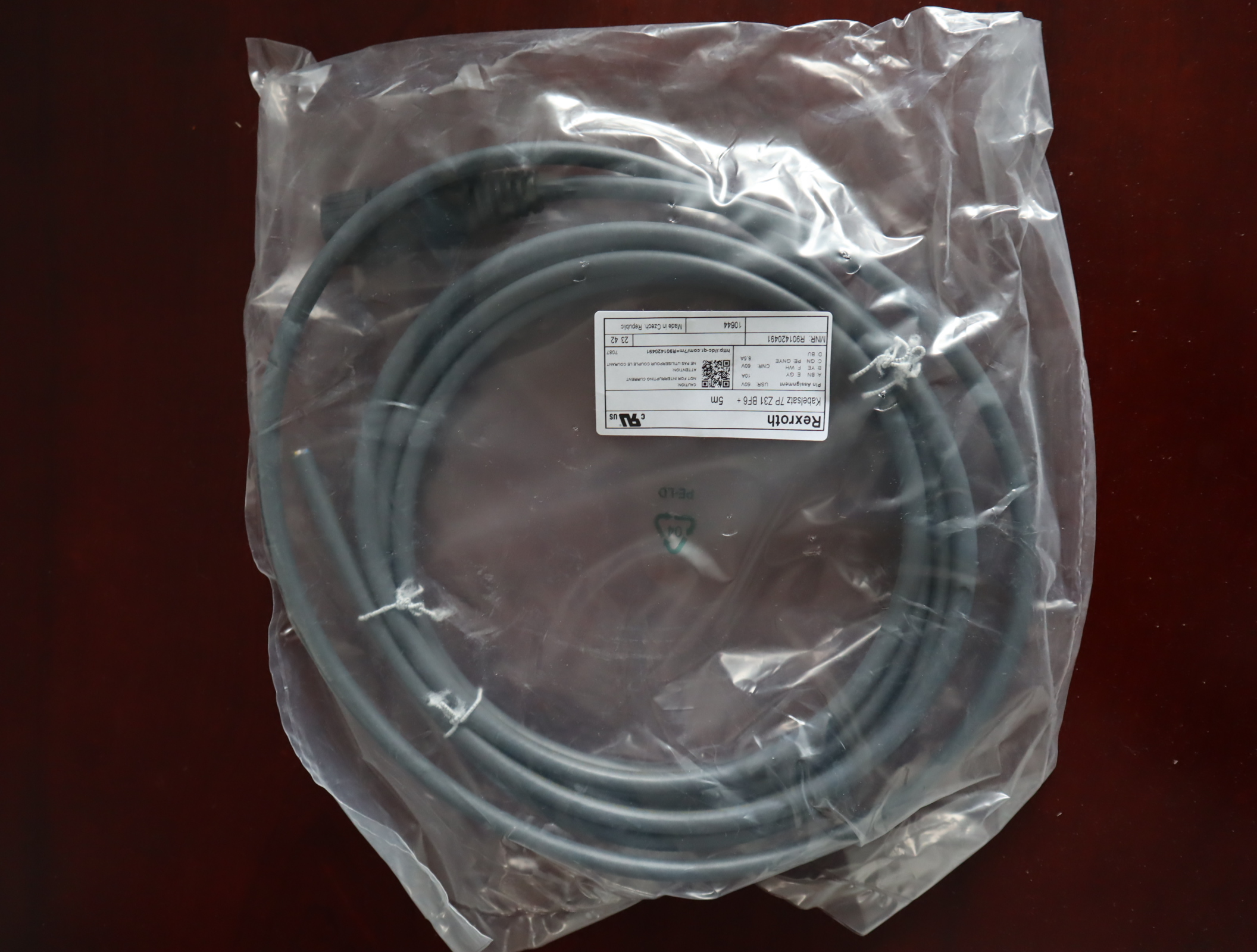 R901420491 电线组 Kabelsatz 7P Z31 BF6 +5M 电缆套件 REXROTH