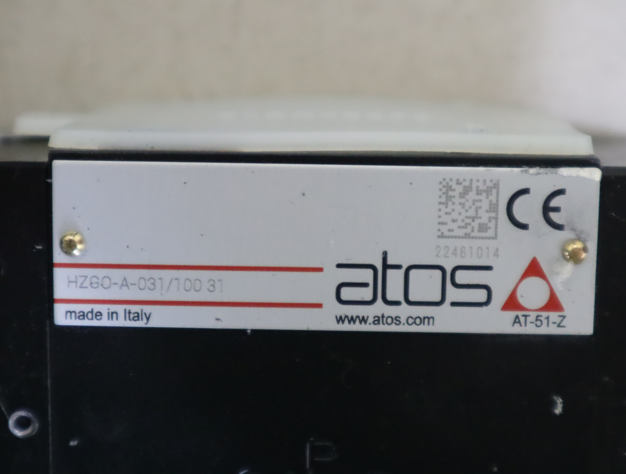 HZGO-A-031/100 31 意大利阿托斯ATOS比例阀HZGO-A-031/100 31