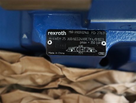 H-4WEH25J68/6EG24N9ETK4/B10D3 R900932940  力士乐REXROTH电液阀