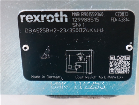 DBAE25BH2-2X/350G24K4H1 R901559360 德国力士乐REXROTH溢流阀