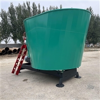 9方TMR日粮机 养牛搅拌混料机 卧式双轴拌料机