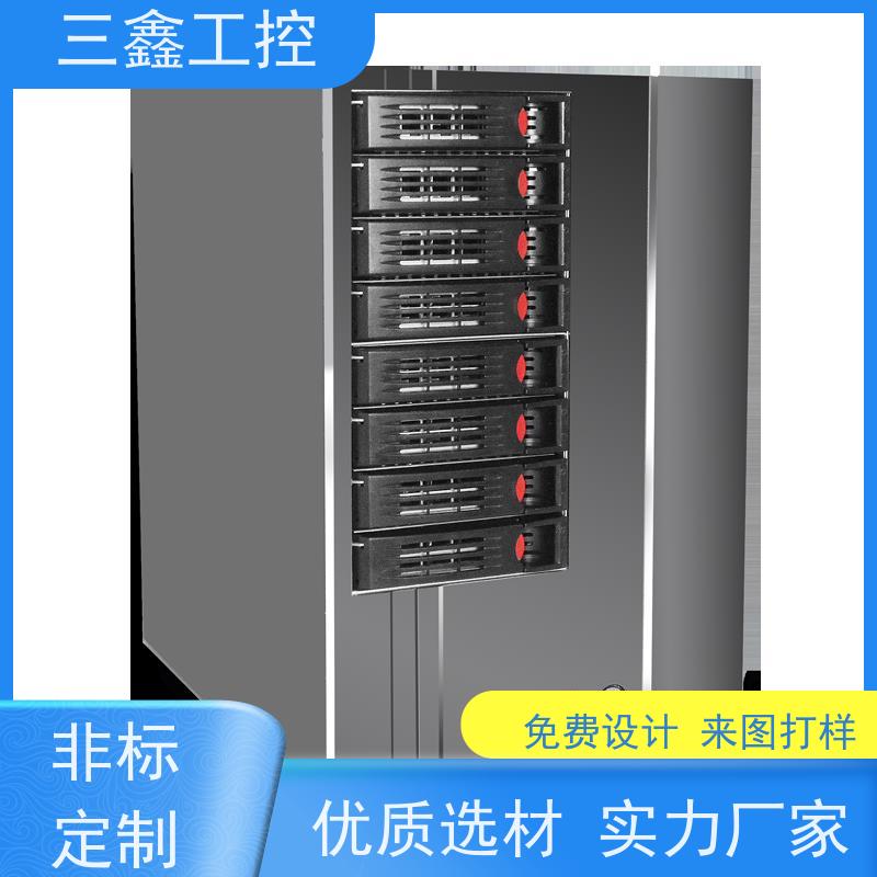 1U服务器机箱 通信机 箱外壳 仪器仪表散热 铝合金壳体 三鑫工控
