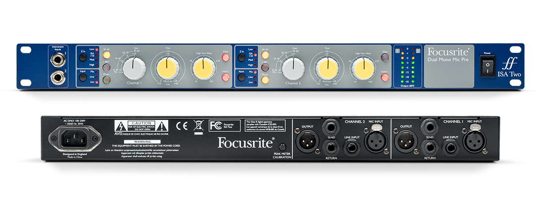  Focusrite ISA TWO双通道晶体管话放