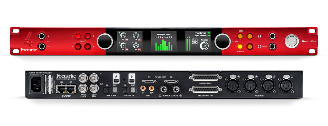 Focusrite Red 16Line 64进64出音频接口