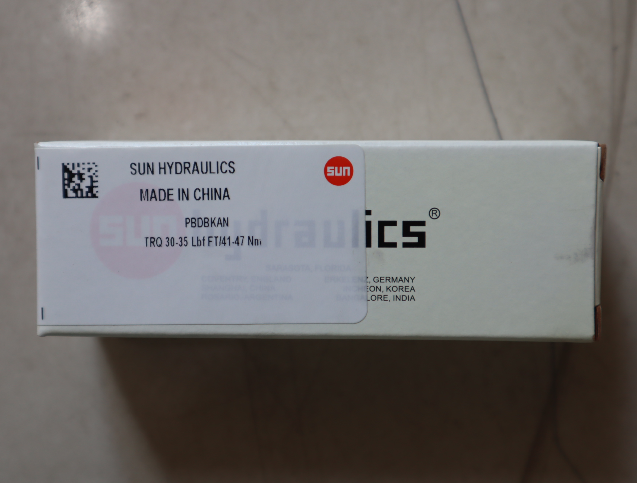 PBDBKAN TRQ 30-35 LBF FT/41-47NM 美国SUN太阳插装阀
