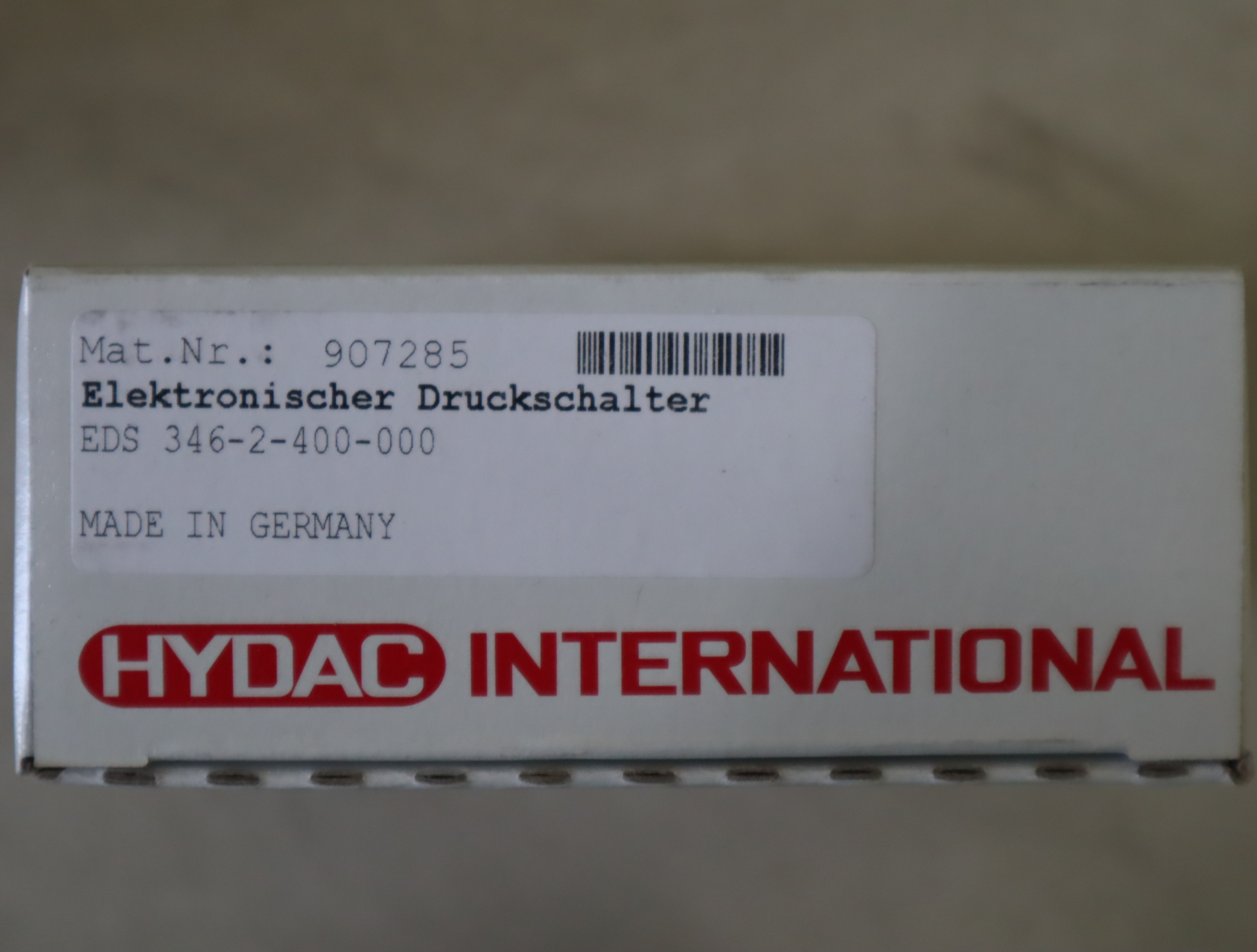 EDS346-2-400-000 907285 贺德克HYDAC压力温度传感器