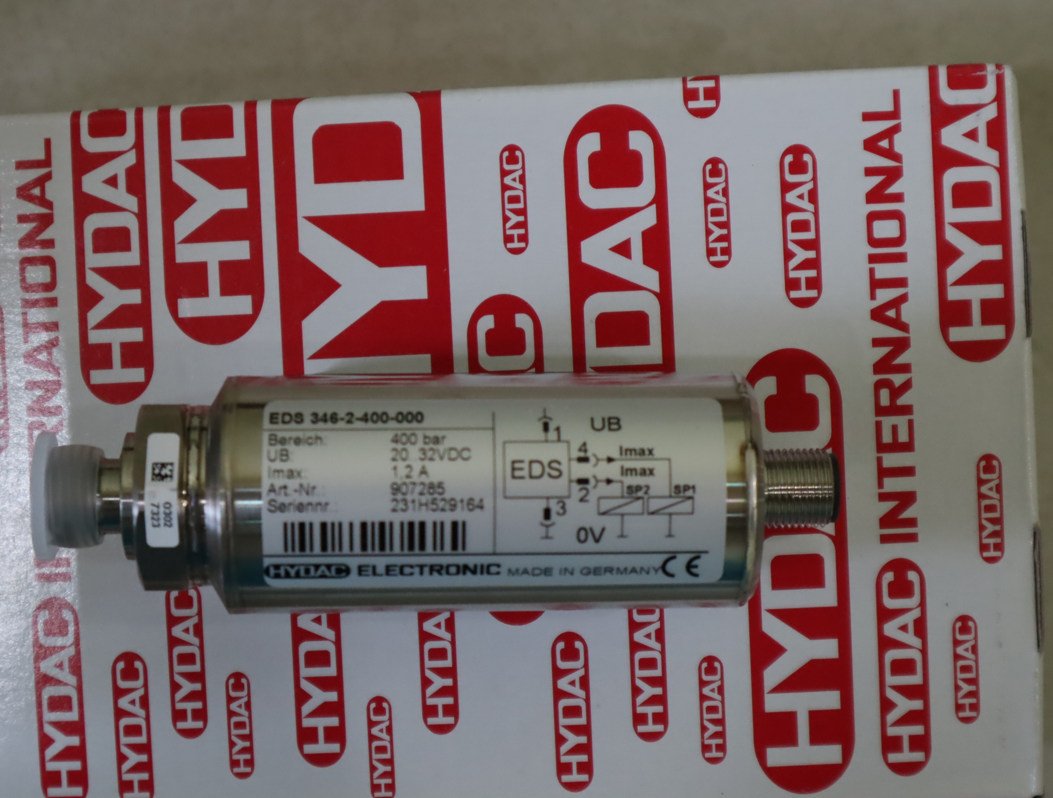 EDS346-2-400-000 907285 贺德克HYDAC压力温度传感器