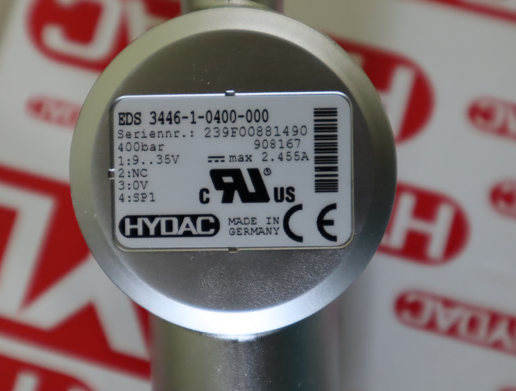 EDS3446-1-0400-000 908167 德国贺德克HYDAC压力温度传感器