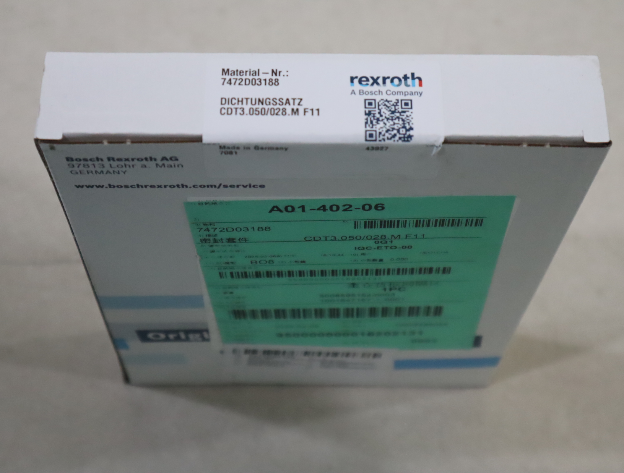 7472D03188 CDT3.050/028.M F11 德国力士乐REXROTH油缸密封套件