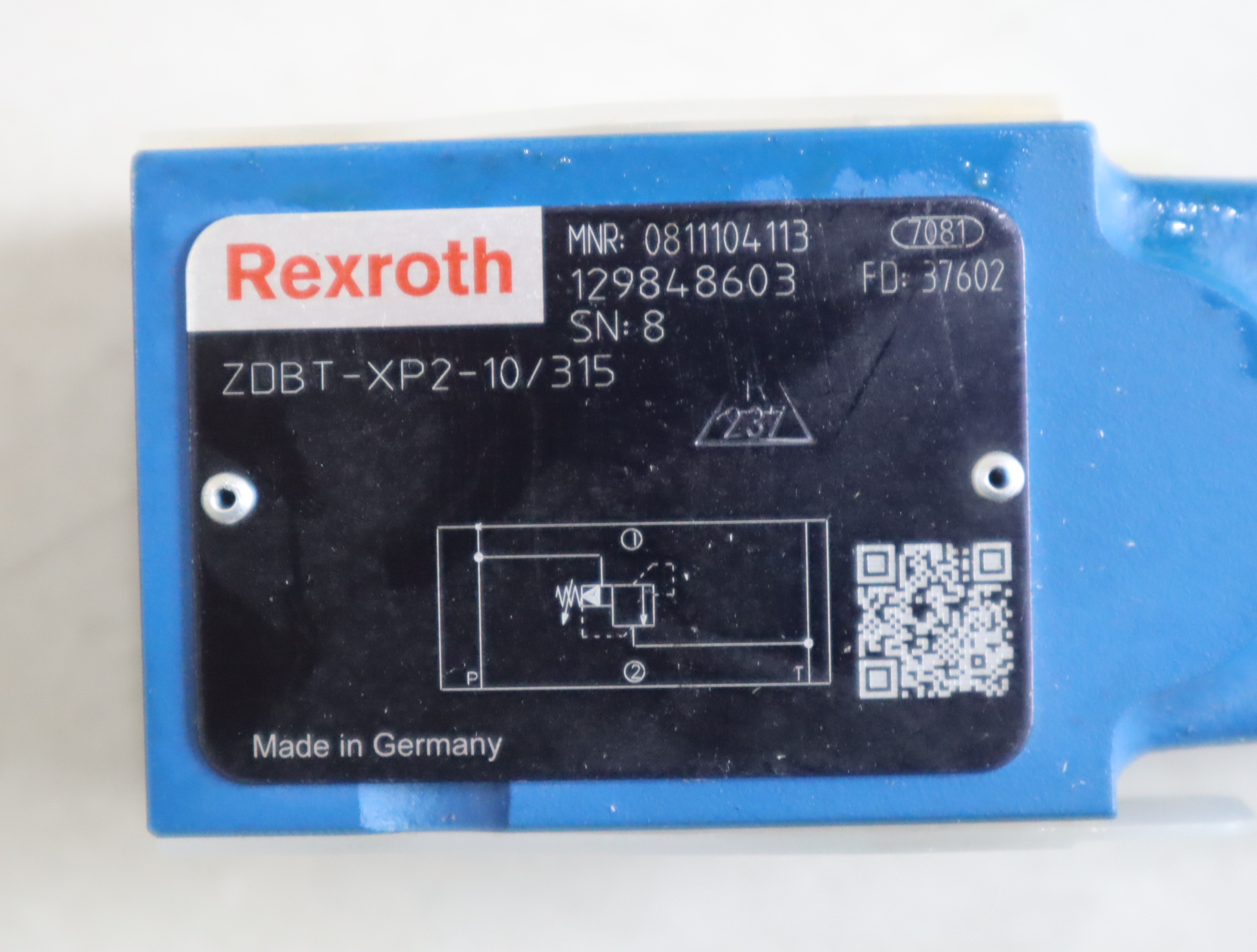 ZDBT-XP2-10/315 ZDBT-XP2-1X/315 0811104113 力士乐REXROTH阀