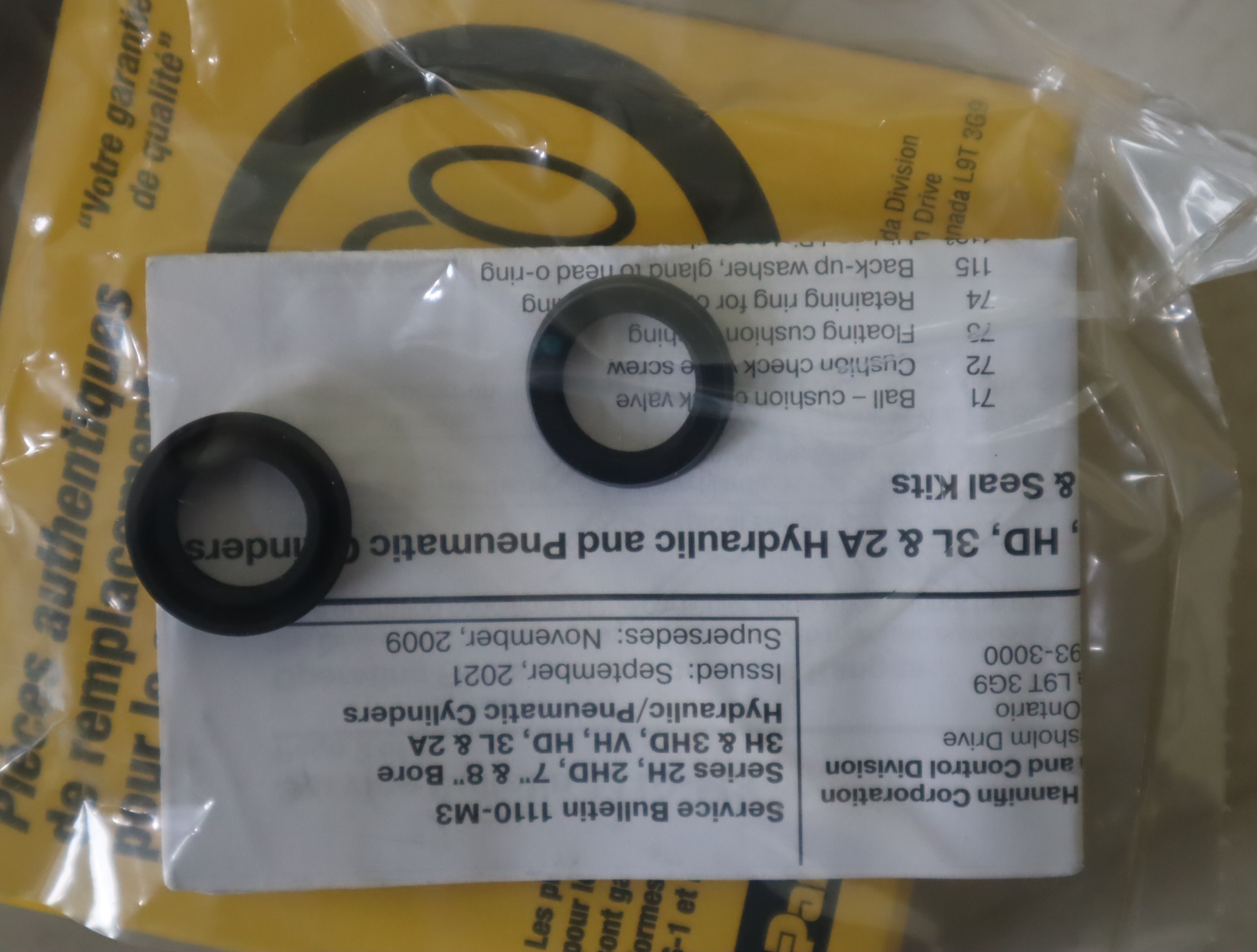 RK2AHL0065 美国派克PARKER油缸密封套件RK2AHL0065