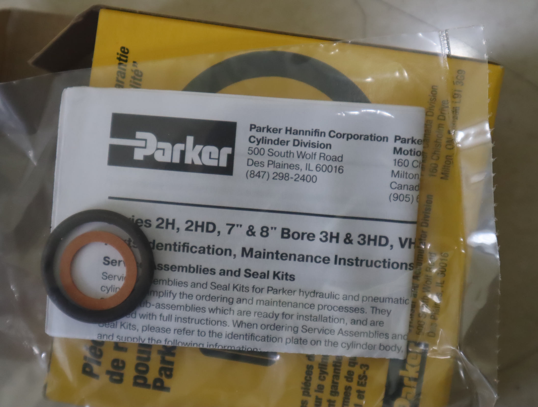 RK2AHL0065 美国派克PARKER油缸密封套件RK2AHL0065