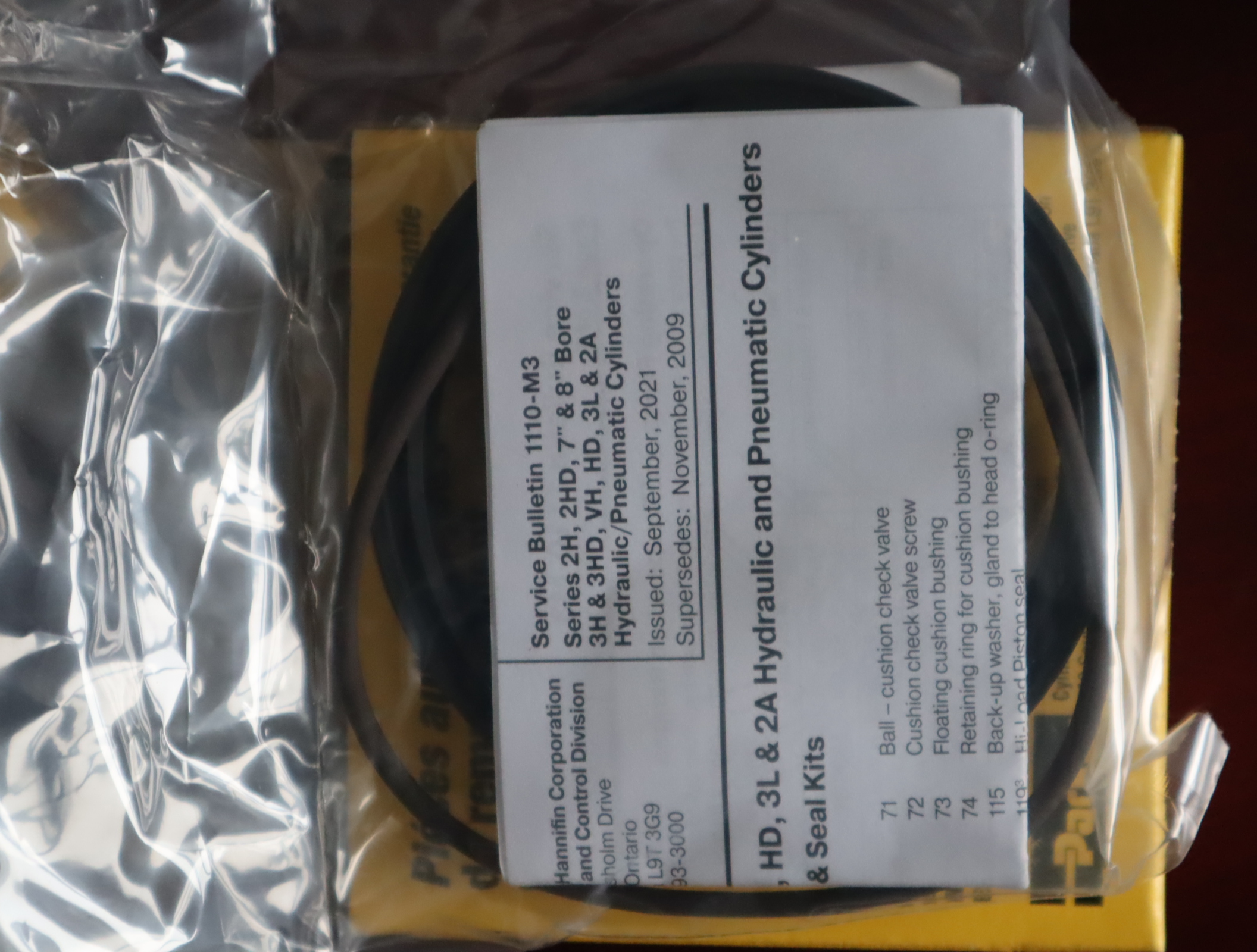 RK2AHL0355 美国派克PARKER油缸密封套件RK2AHL0355 