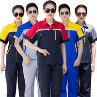 物业服装定制 物业工程服 polo衫 短袖夏季纯棉工作服 物业工作服