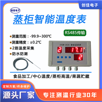 蒸锅蒸柜高温测量仪表CYCW-302A多点测量控制无线传输历史曲线