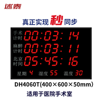 述泰医用时钟 手术时钟 麻醉时钟 温湿度屏