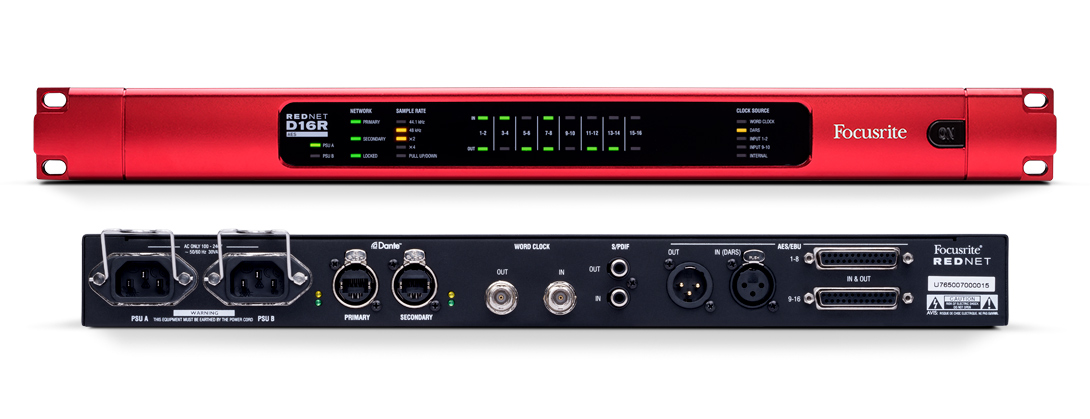 Focusrite RedNet D16R AES/EBU 数字接口