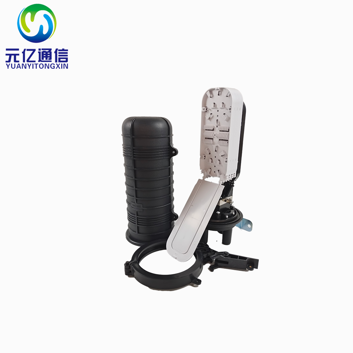 圆顶式光纤热熔型防水96芯1进3出立式接头盒