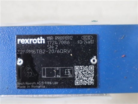 Z2FRM6TB2-20/6QRV R900910912 Z2FRM6TB2-2X/6QRV力士乐REXROTH阀