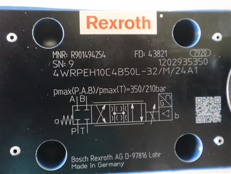 R901494254 4WRPEH10C4B50L-30/M/24A1 德国力士乐REXROTH比例阀