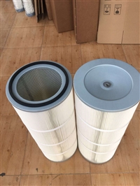 大面积 高精度空气滤筒 覆膜聚酯除尘滤芯滤筒