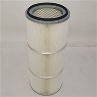 工业粉尘除尘滤筒 覆膜聚酯滤芯过滤器 尺寸可定制