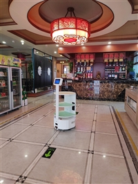 餐饮服务机器人 闯王激光导航广告机器人 人工智能机器人