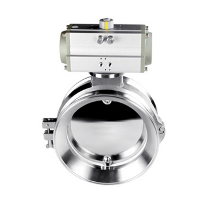 进口卫生级气动粉体蝶阀