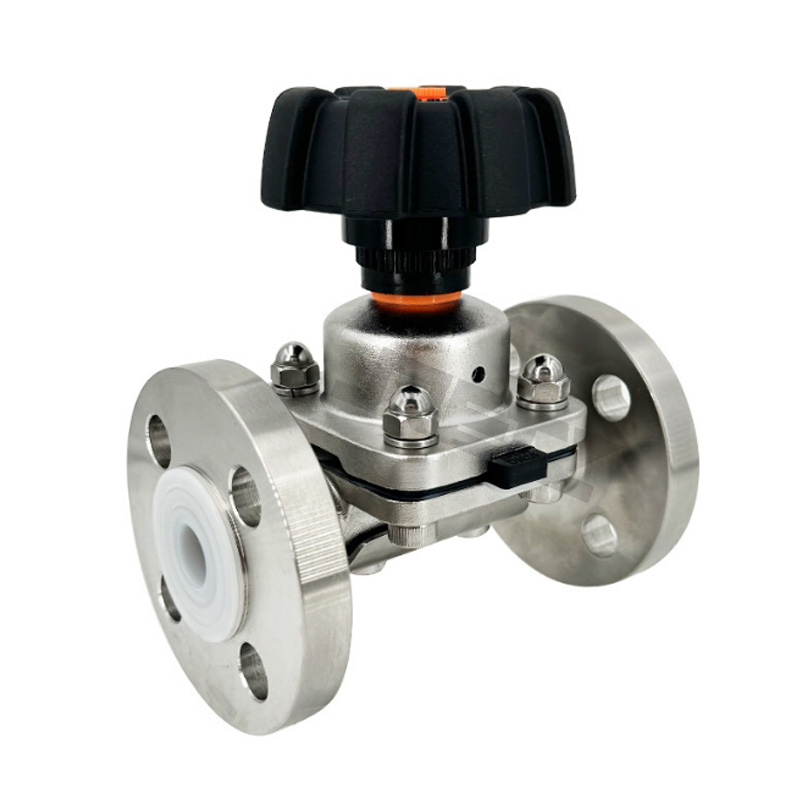 进口卫生级衬氟隔膜阀 PTFE耐腐蚀隔膜阀