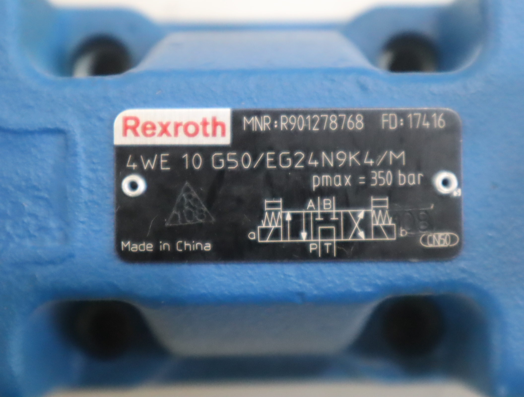 4WE10G50/EG24N9K4/M R901278768 德国力士乐REXROTH电磁阀